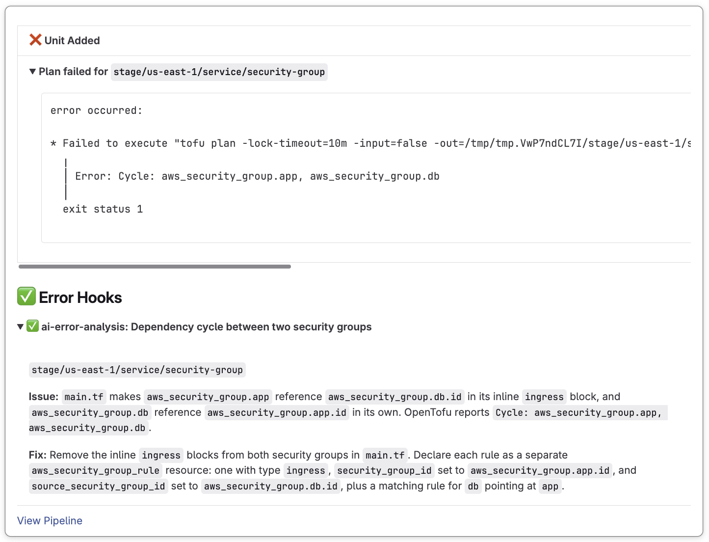 AI Error Analysis Comment