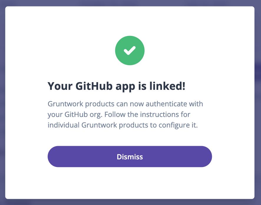 GitHub App installed and linked