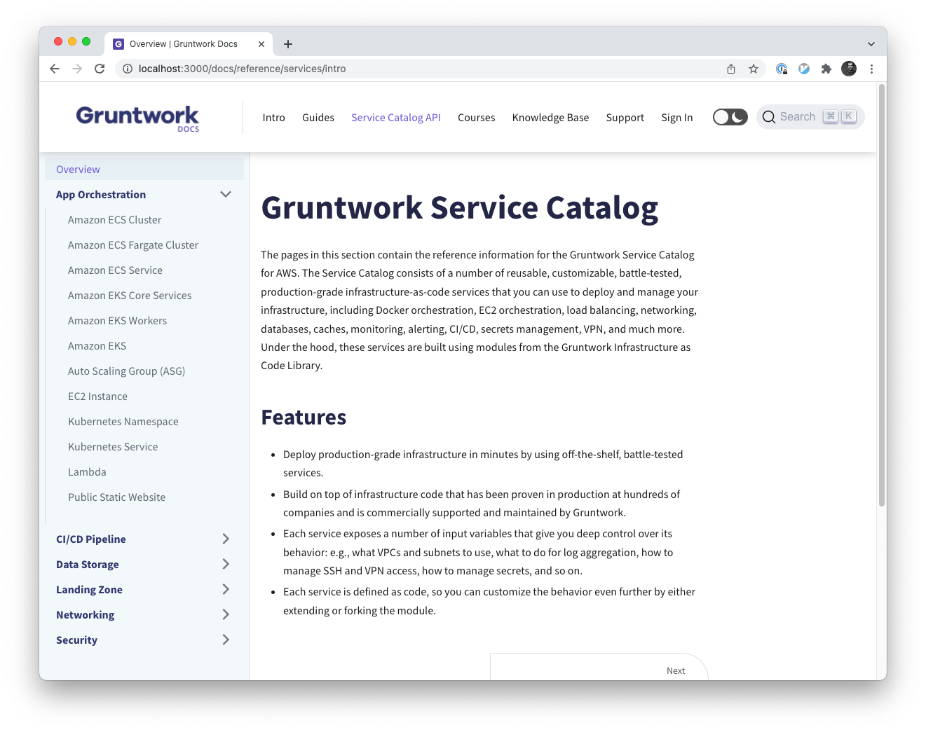 The Gruntwork Service Catalog