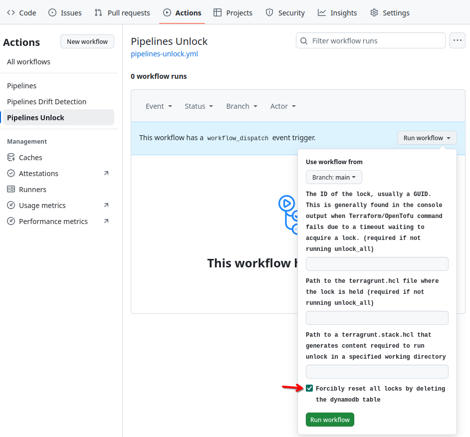 GitHub Unlock All Workflow